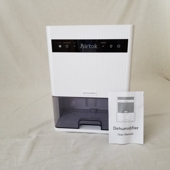 NEW IN BOX! Airtok Dehumidifier w/Timer, Auto-Defrost, Auto Shut-Off, (7) Lights - Picture 8 of 14
